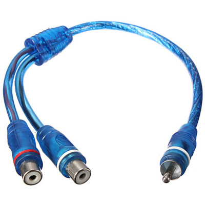 OEM 2RCA Dişi-1 RCA Erkek Y Kablo 30cm